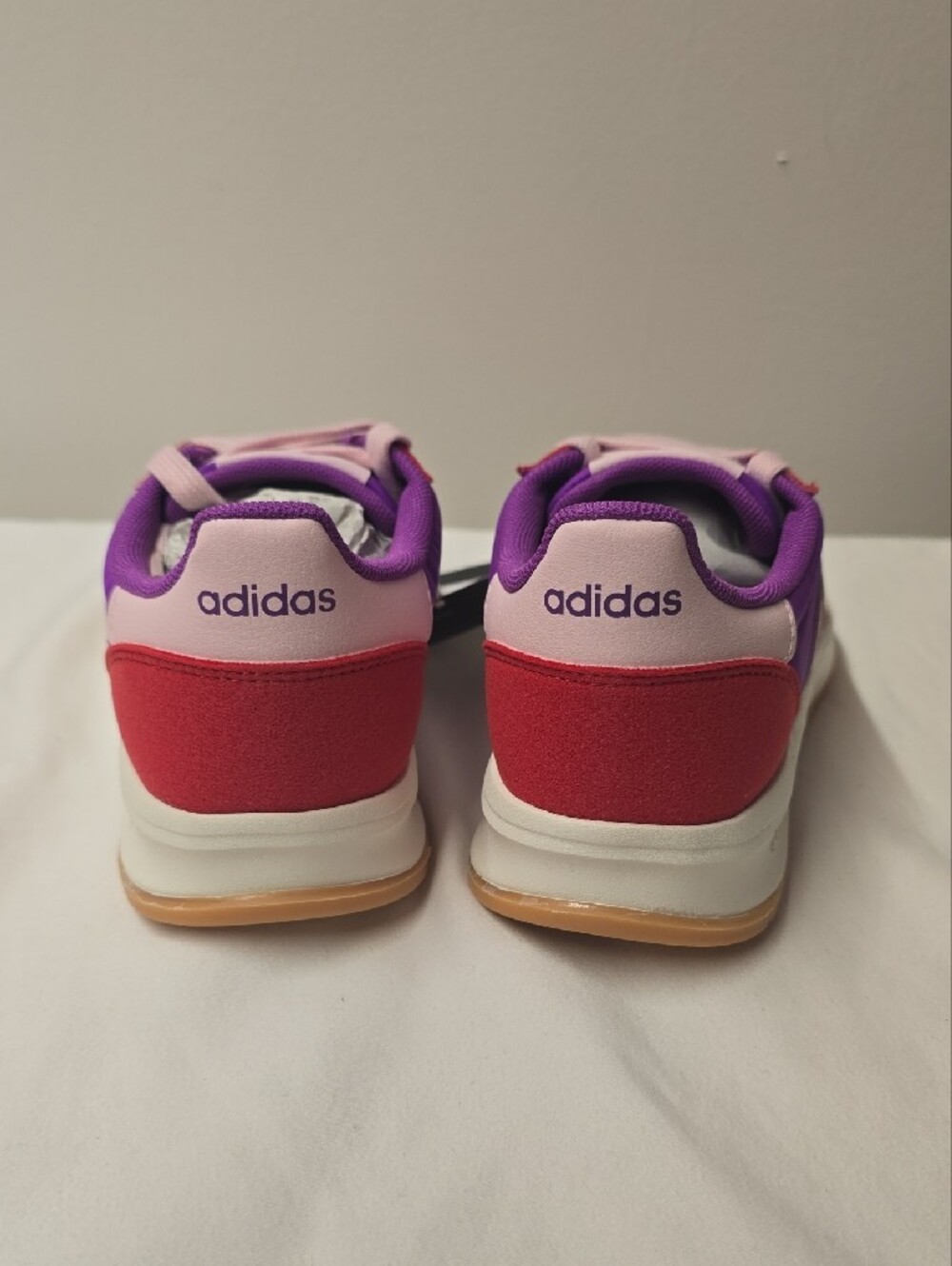 adidas Women's Purple, Red & Light Pink Retro Runner Sneakers - Picture 4 of 8